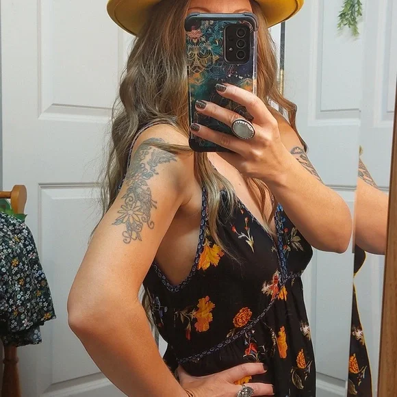 Band of gypsies Floral Dress Large - Picture 3 of 12